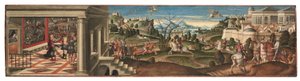 Cenas de Orlando Furioso (óleo sobre tela colocado sobre painel)