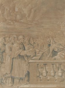 Alegoria do triunfo da morte sobre a Igreja e o Estado, c. 1538-44. de Girolamo da Treviso
