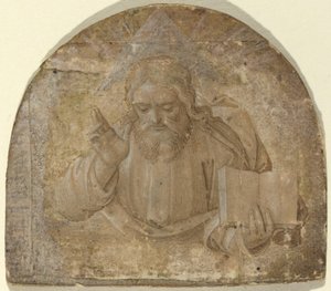 Deus Pai com Sua Mão Direita Erguida em Bênção de Girolamo dai Libri