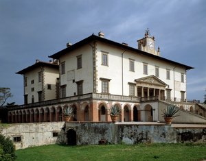 Fachada de Villa Medicea de Poggio a Caiano - ca. 1480-1485