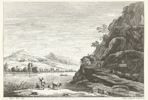Paisagem fluvial com casa contra rocha
Paisagens italianas