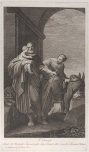 São José carregando o Menino Jesus na fuga para o Egito, 1760-1800.