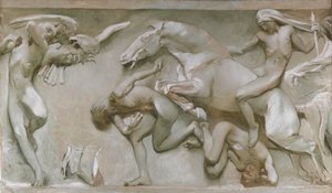 Das Grandes Descobertas, Através das Eras Sombrias ..., 1906. de Giulio Aristide Sartorio