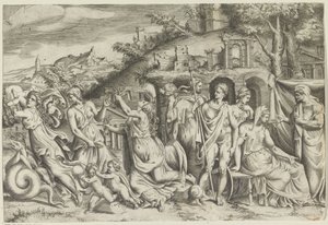 Jasão em Medeia de Giulio Bonasone
