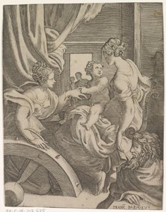 Casamento Místico de Santa Catarina de Giulio Bonasone