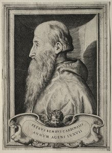 Retrato do Cardeal Pietro Bembo, 1547. de Giulio Bonasone