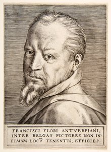Retrato de Frans Floris, século XVI. de Giulio Bonasone