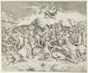 Batalha da Ponte Milviana de Giulio Bonasone