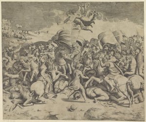 Batalha da Ponte Milviana de Giulio Bonasone