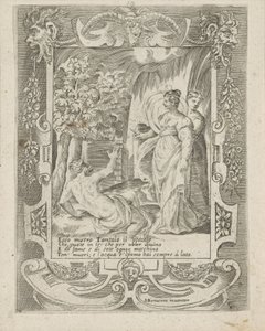 Tântalo fala com Diana Amor, Raiva e Ciúme de Juno (título da série) Amori sdegni et gielosie di Giunone (título da série) de Giulio Bonasone