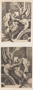 O Casamento Místico de Santa Catarina. de Giulio Bonasone
