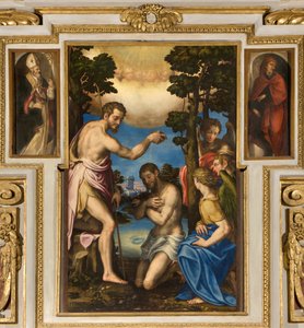 Capela de Nossa Senhora do Povo, 1º vão sul, Giulio Campi, Baptismo de Cristo 1569, Sant