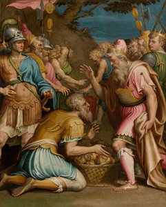 Capela do SS Sacramento, 2º vão lado sul, Giulio Campi, Sacrifício de Melchizedech 1569