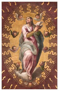 Sacristia dos Cânones, Giulio Campi 1568, Banner of the Assumption de Giulio Campi