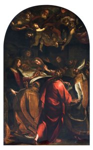 Agonia de São José (Agony of St Joseph) Pintura de Giulio Cesare Procaccini (1574-1625) 1616 Coleção Particular de Giulio Cesare Procaccini