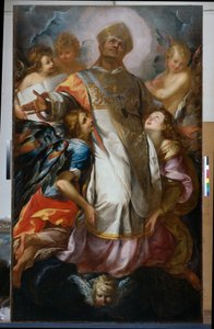 São Carlos em glória de Giulio Cesare Procaccini