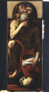 São Jerônimo com um anjo de Giulio Cesare Procaccini