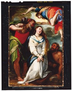 O martírio de Santa Inês (óleo sobre tela)