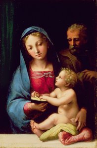 familia sagrada de Giulio Romano