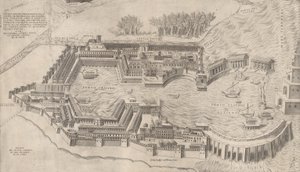 Vista do Porto de Roma, 1554., 1554 de Giulio de Musi