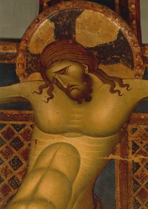 Cabeça de Cristo, detalhe do crucifixo do século XIII (pintura)