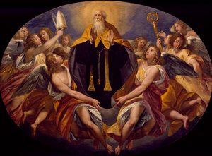 São Bento em glória por Giuseppe Cesari (1568-1640) de Giuseppe Cesari