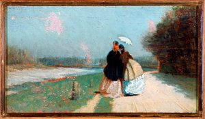 As margens do rio Arno (óleo sobre tela