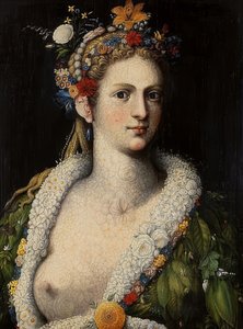flora prostituta. hum 1590 de Giuseppe Arcimboldo