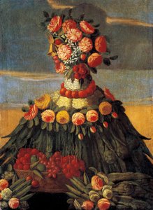 Pintura Primavera da oficina por Giuseppe Arcimboldo (Arcimboldi de Giuseppe Arcimboldo