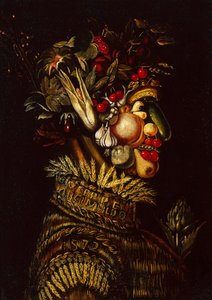 Verão (óleo sobre tela) de Giuseppe Arcimboldo