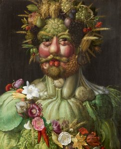 Vertumno, retrato, alegoria de Giuseppe Arcimboldo