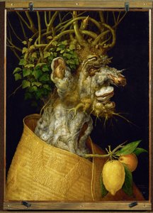 inverno, alegoria ... (limewood) de Giuseppe Arcimboldo