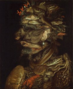 Alegoria da água, ca 1566. de Giuseppe Arcimboldo Circle of .