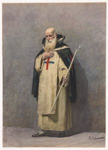 Um Sacerdote Idoso de Pé de Giuseppe Aureli