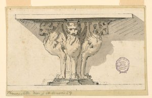 Design para uma mesa de console de Giuseppe Barberi
