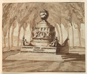 Monumento Sepulcral do Poeta Pietro Chiari de Giuseppe Barberi
