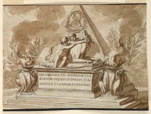 Monumento Sepulcral ao Poeta Colte, de Roma de Giuseppe Barberi