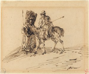 Cavaleiro com Camponês de Giuseppe Bernardino Bison
