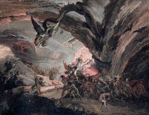 Plutão e um arlequim no inferno