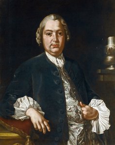 Retrato do compositor Niccolo Jommelli (1714-1774) par Bonito, Giuseppe (1707-1789), - Óleo sobre tela, 84x73,5 - Coleção Particular de Giuseppe Bonito