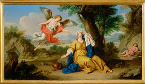 Hagar e o anjo (pintura sobre tela)