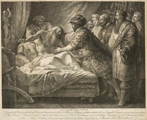 Alegoria da pintura A morte de Leonardo da Vinci, c. 1790