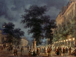 Café em Paris à noite