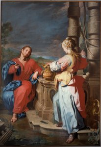 Jesus e o Samaritano, c.1722 (óleo sobre tela) de Giuseppe Castiglione