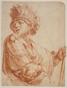 Soldado com capacete emplumado, depois de Raphael de Giuseppe Cesari
