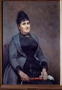 Retrato de uma mulher (óleo sobre tela