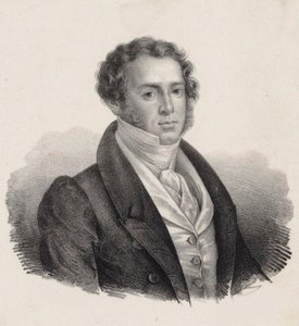 Retrato do Compositor Saverio Mercadante 1795-1870. de Giuseppe Gozzini