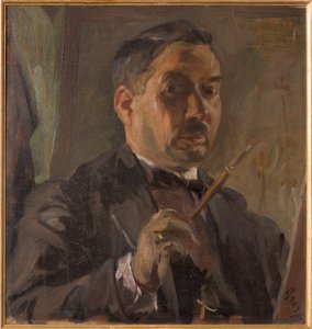 Auto-retrato (óleo sobre compensado)