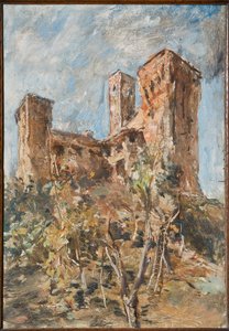 O Castelo de Maranello (óleo sobre compensado)