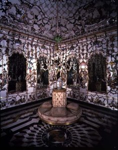 Canto do salão de chino (sala chinesa) executado inteiramente de porcelana, 1769 (porcelana) (para detalhes ver 93238-9)
